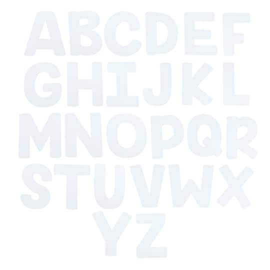 12 Packs: 26 ct. (312 total) 7" White Paper Collage Letters by Creatology™